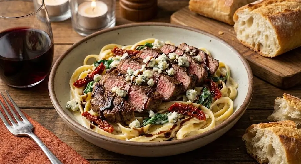 Steak Gorgonzola Alfredo