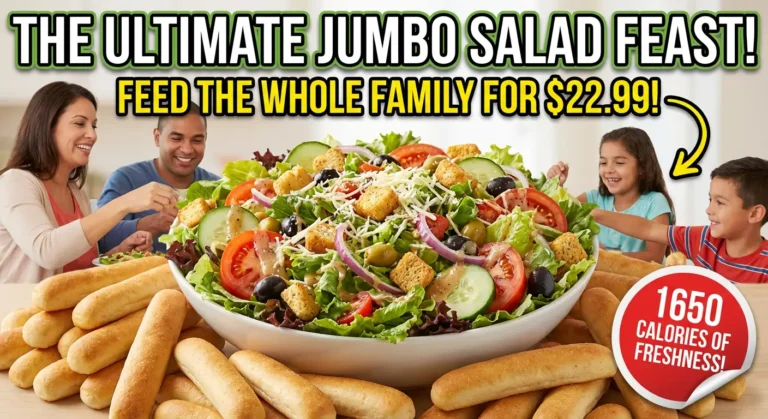 Jumbo House Salad Feast with Breadsticks – Ideal for 6 People