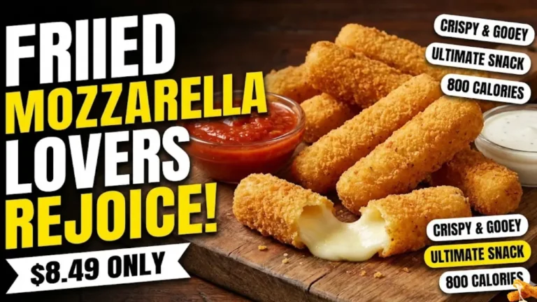 Fried Mozzarella Lovers Rejoice: $8.49 Treat Packed with 800 Calories