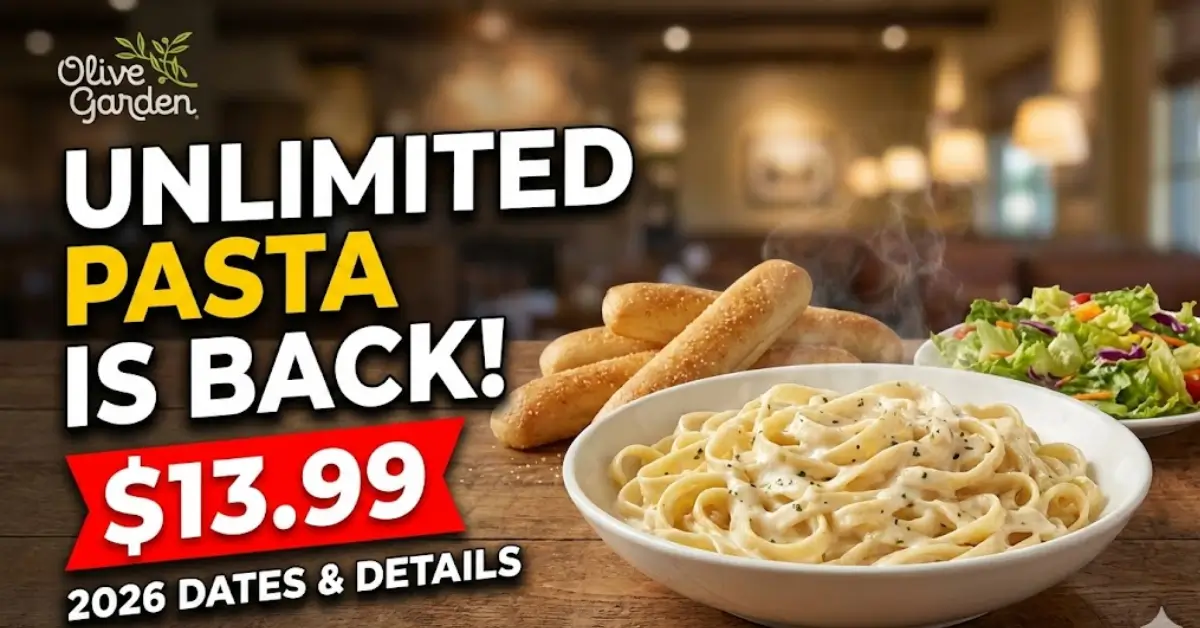 Olive Garden Unlimited Pasta Offer 2026: Tips and Menu Highlights