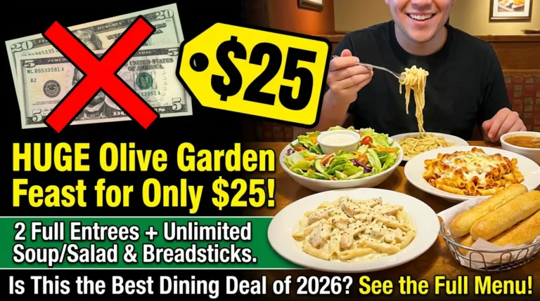 Olive Garden Menu 2 for $25 Deal 2026: Best Value Meal for Two Right Now
