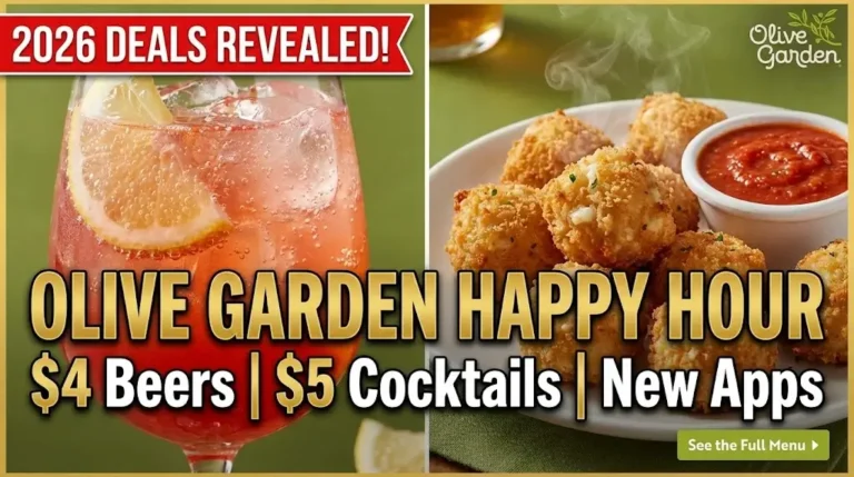 Olive Garden 2026 Happy Hour Deals and Menu Highlights for Food Lovers