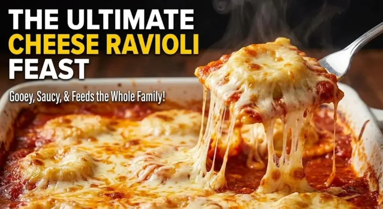 Family-Style Cheese Ravioli Dinner with Two Sauce Options