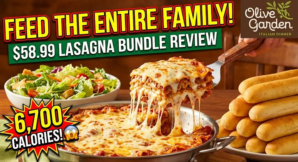 Olive Garden Menu Family-Style Lasagna Bundle Step by Step Guide & Details