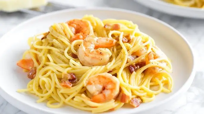 Shrimp Carbonara