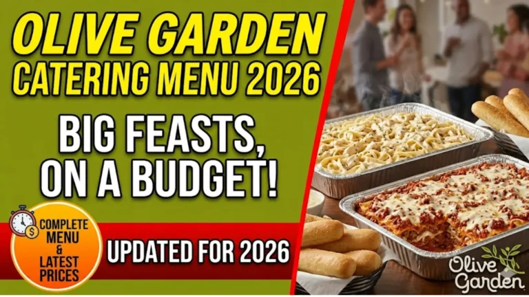 Olive Garden Catering Menu With Prices 2026 Updates