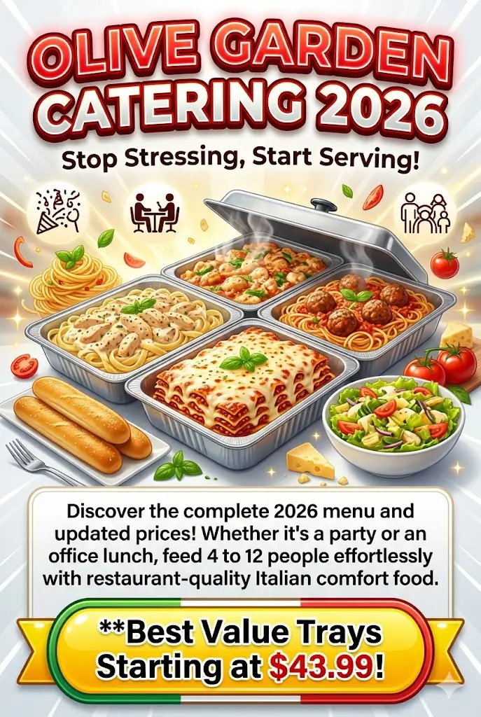 Olive Garden Catering Menu With Prices 2026 Updates